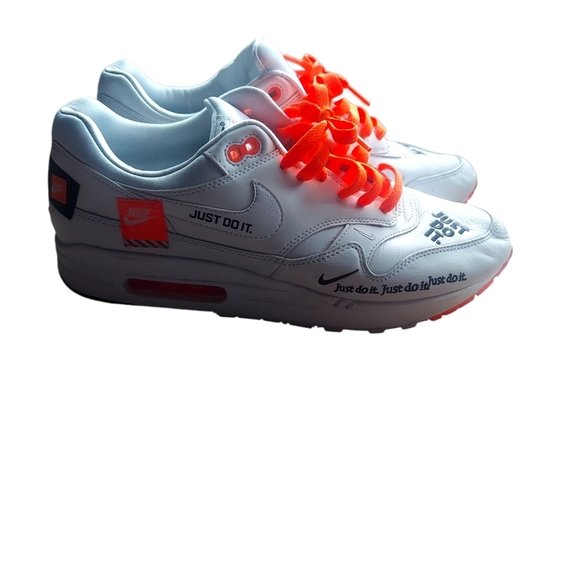 Nike White Sneakers with Orange‎ Laces - Picture 8 of 12